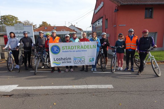 Gemeinsame Fahrradtour als Aktion im Rahmen von „Stadtradeln“. Foto: Alwin Eitel