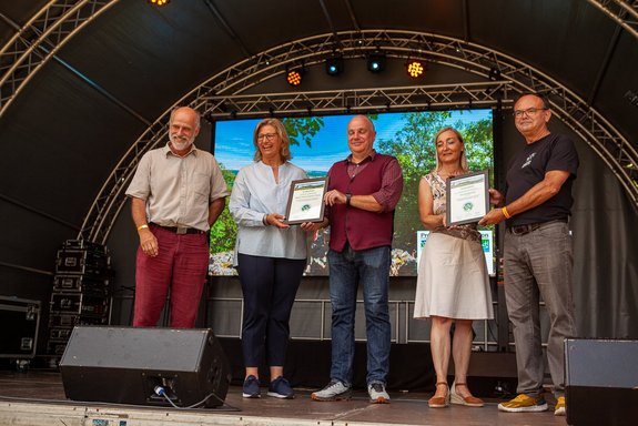 Offizielle Auszeichnung des Felsenweges beim Draussen am See Outdoorfestival 2022